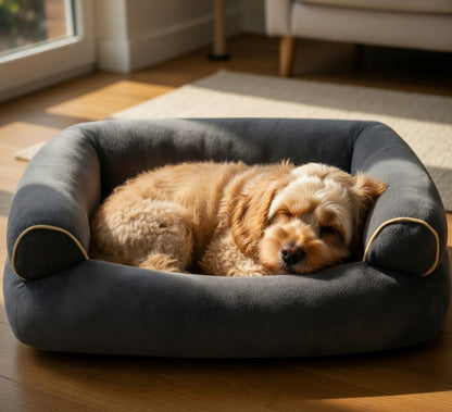 SnugPaws™ Calming Pet Bed 🐾 (Anti-Anxiety Comfort)