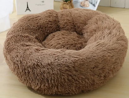 SnugPaws™ Anti-Anxiety Donut Bed 🐾 (For Calm, Deep Sleep)
