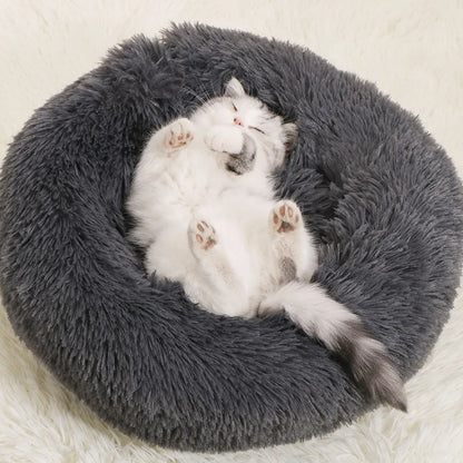 SnugPaws™ Anti-Anxiety Donut Bed 🐾 (For Calm, Deep Sleep)