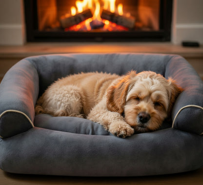 SnugPaws™ Calming Pet Bed 🐾 (Anti-Anxiety Comfort)