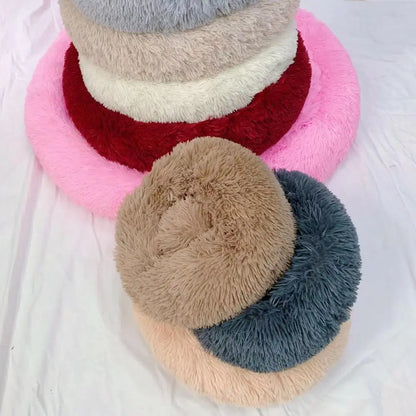 SnugPaws™ Anti-Anxiety Donut Bed 🐾 (For Calm, Deep Sleep)